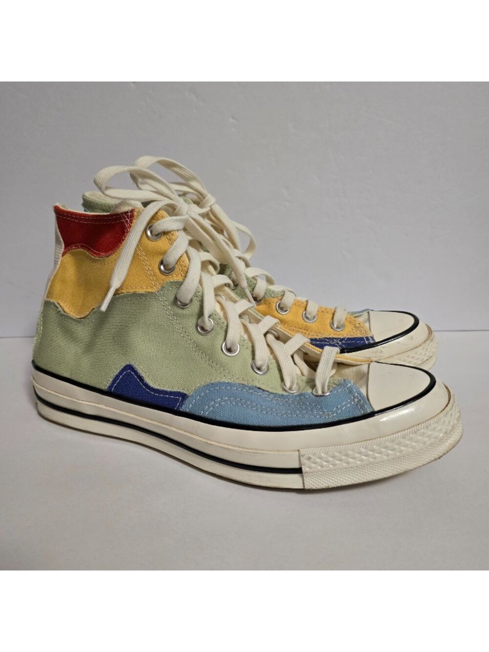 Converse Chuck 70 High Crafted Patchwork High Top Sneakers Olive Aura M 8 W 10